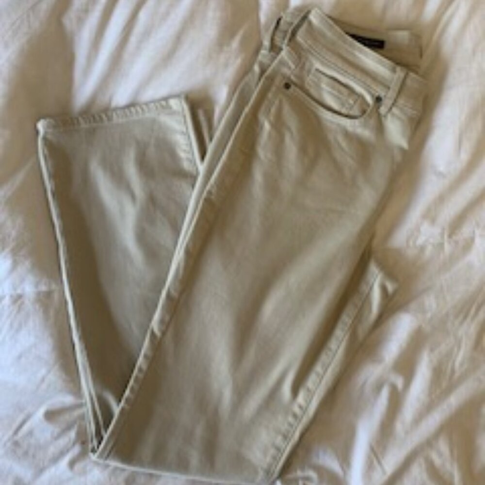 NYDJ Marilyn Straight Jeans Size 8_Feather (Cream)_NEW